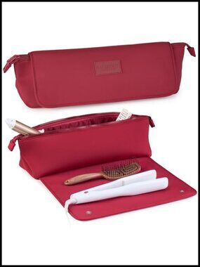 Hair Tools Travel Bag with Heat Resistant Mat Neoprene 17" 2-in-1 Magnetic